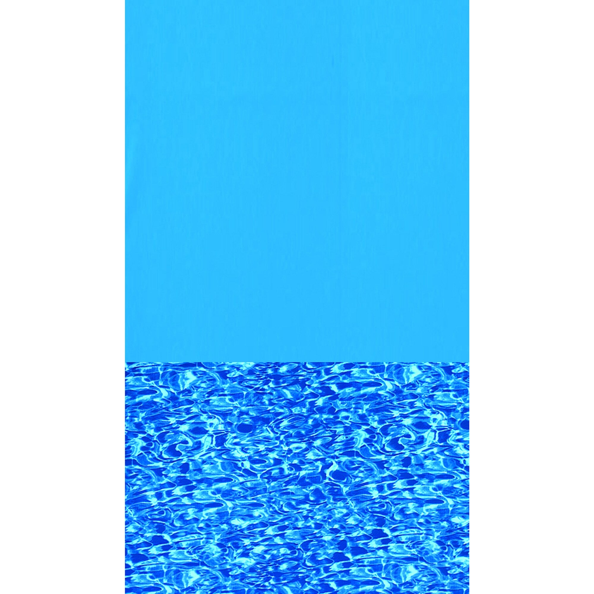 Above Ground Pool Liner, Overlap, Round, 18' x 48"/52", Blue Wall / Swirl Bottom