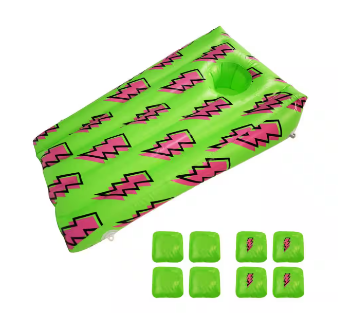 GAME Inflatable Corn Hole Game, Retro Print (44009-BB)