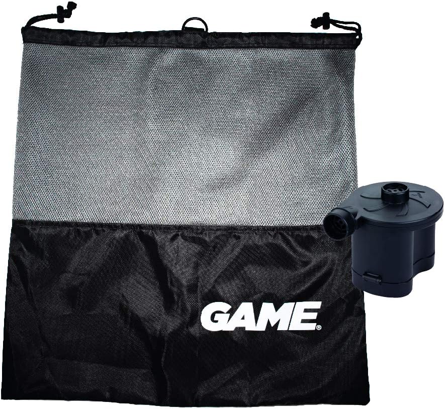 GAME Adventure Pack Battery Operated Pump w/Mesh Storage Carry Bag (93719-BB)