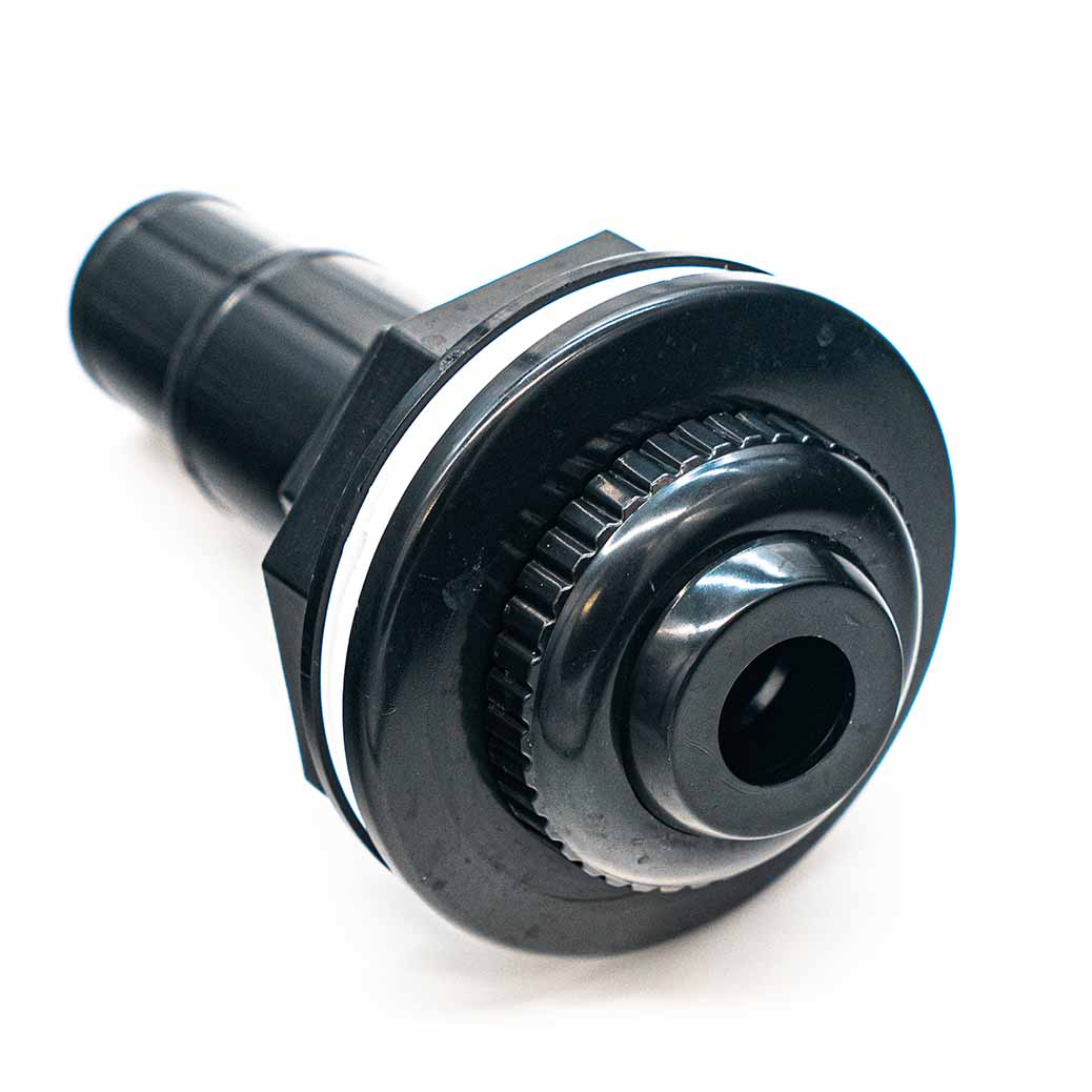 Carvin Replacement Return Fitting Assembly for Above Ground Pools, Black (43137002)