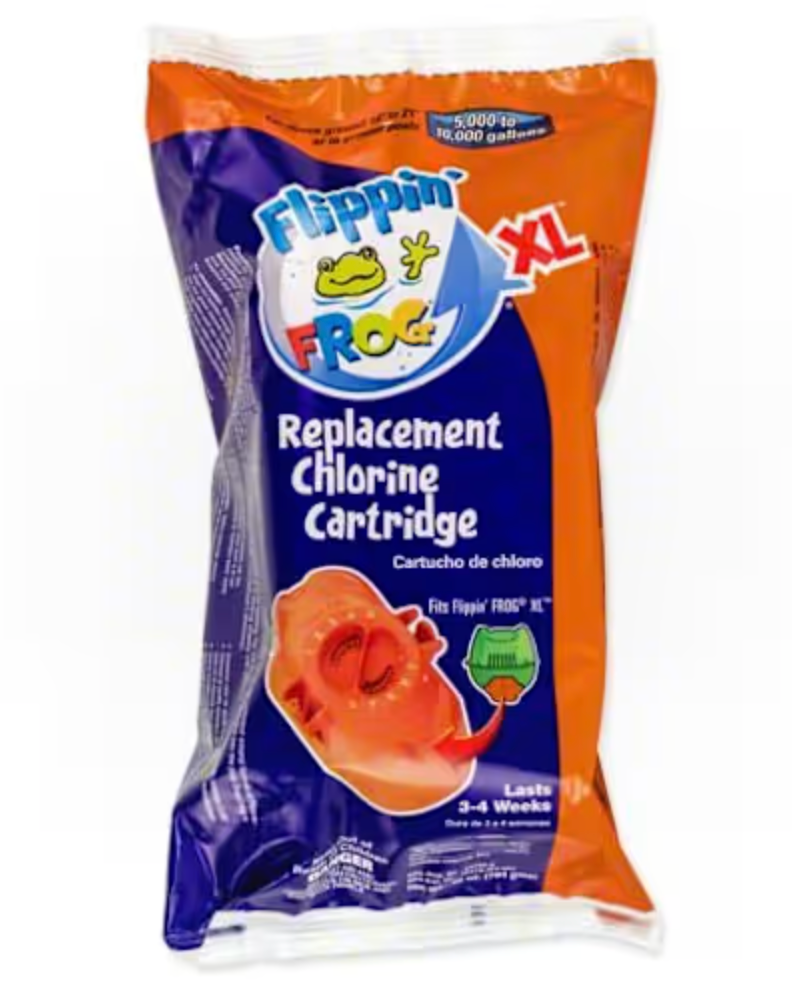 Pool Frog Flippin Frog XL Replacement Chlorine Cartridge, Lasts 3-4 Weeks (01-03-8550)
