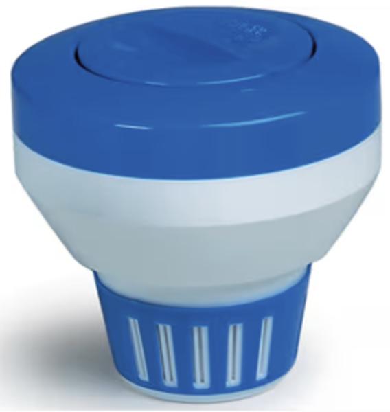 Blue/White Floating Chlorine Dispenser for 3" Tablets